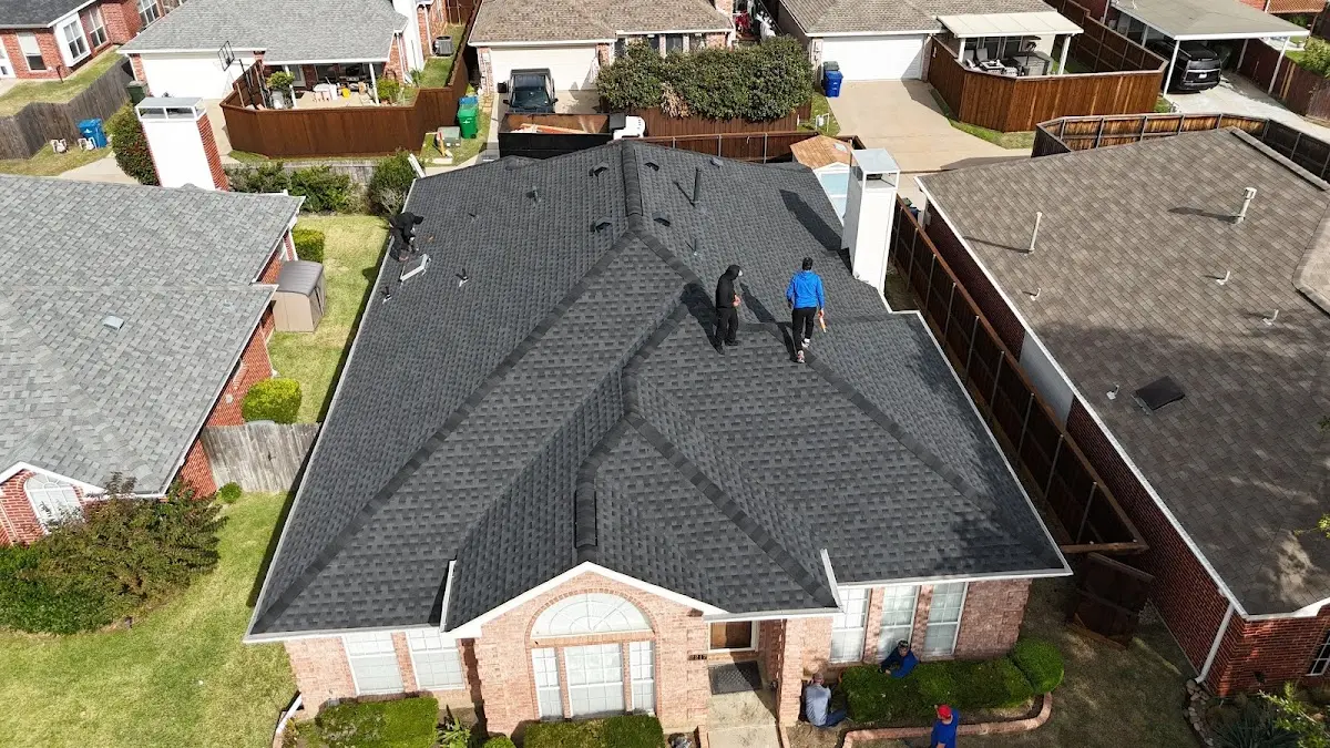 Slate & Tile Roof Repair work in progress on a Belmont property